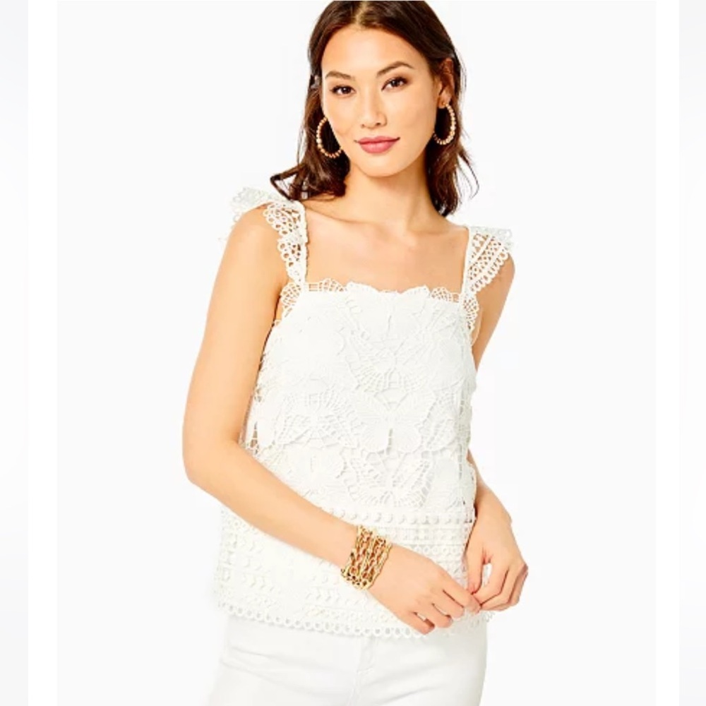 Lilly Pulitzer Azaria Lace Tank Top - Medium